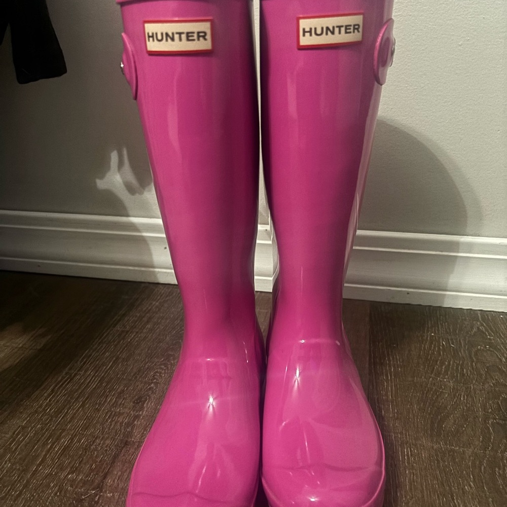Hunter Pink Rain Boots